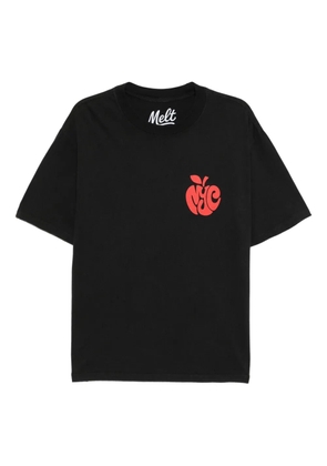Melt graphic-print T-shirt - Black