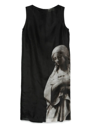 FENDI Roman statue-print midi dress - Black