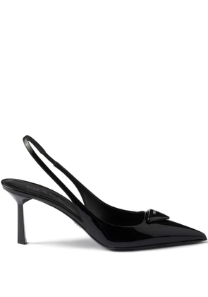 Prada slingback patent leather pumps - Black