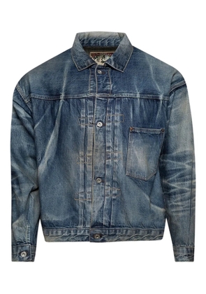 SAINT MXXXXXX pocket denim jacket - Blue