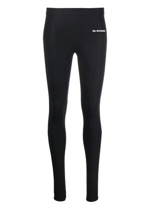 Jil Sander logo print leggings - Black