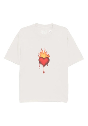 Melt graphic-printed T-shirt - Neutrals