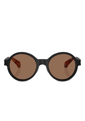 Moncler Eyewear round-frame metal sunglasses - Black