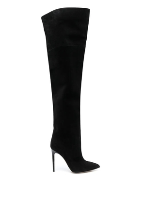 Paris Texas over-the-knee suede boots - Black