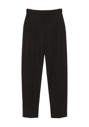 Alexander McQueen pressed-crease tailored trousers - Brown