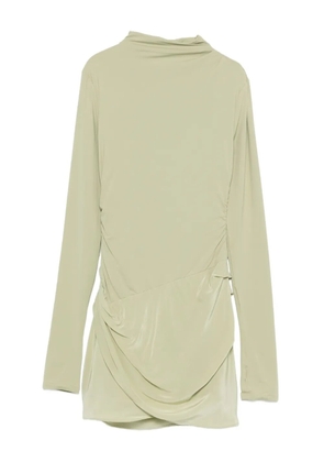SIR. Milesi front-drape mini dress - Green