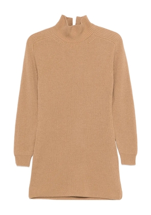 DONDUP ribbed-knit dress - Brown