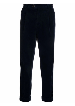 Brunello Cucinelli corduroy straight-leg trousers - Blue