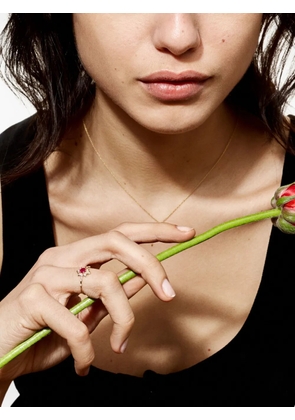 SOFIA ZAKIA 14K yellow gold Termina ruby diamond ring