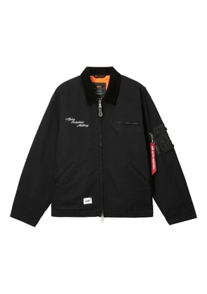 Alpha Industries embroidered pocket jacket - Black