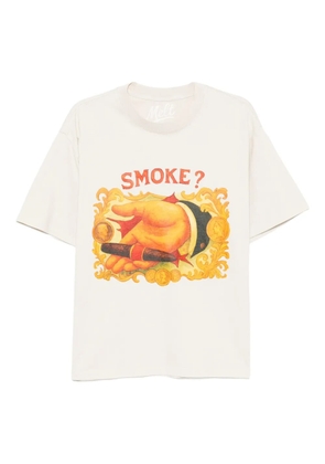 Melt graphic-printed T-shirt - Neutrals