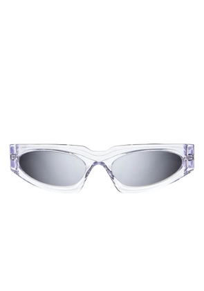 Kuboraum transparent-design sunglasses - White