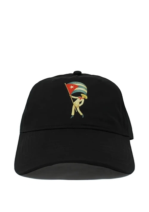 Melt design-print baseball cap - Black