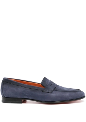 Santoni penny slot loafers - Blue