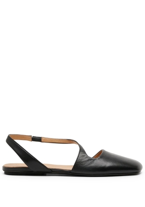 Marsèll Quadrangolo leather ballet flats - Black