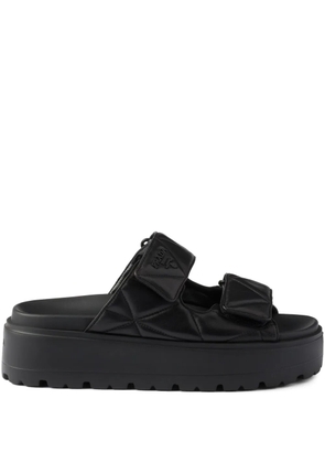 Prada 45mm leather slides - Black