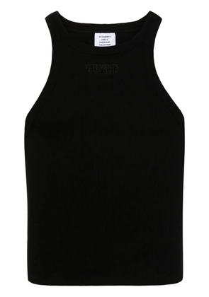 VETEMENTS ribbed-knit tank top - Black