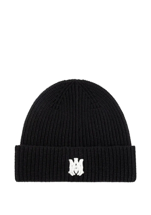 AMIRI Ma Ribbed beanie hat - Black