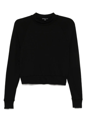 James Perse French Terry cropped T-shirt - Black