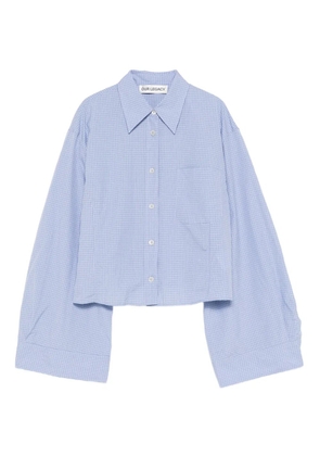 OUR LEGACY Aline long-sleeved shirt - Blue