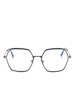 TOM FORD Eyewear geometric-frame glasses - Black
