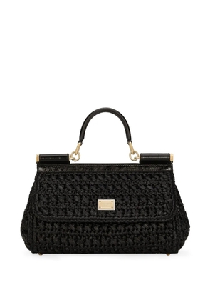 Dolce & Gabbana Sicily interwoven mini bag - Black