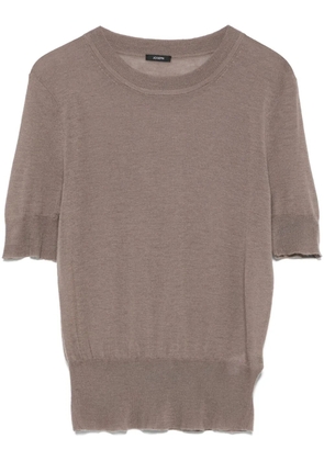 JOSEPH Cashair T-shirt - Brown