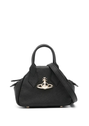 Vivienne Westwood Orb-plaque leather tote bag - Black