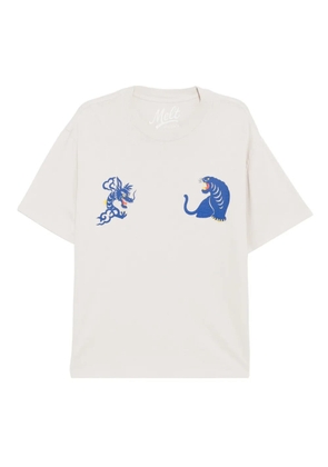 Melt graphic-print T-shirt - Neutrals