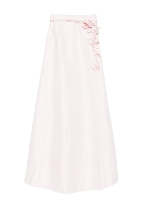 Aje floral-embellished midi skirt - Pink