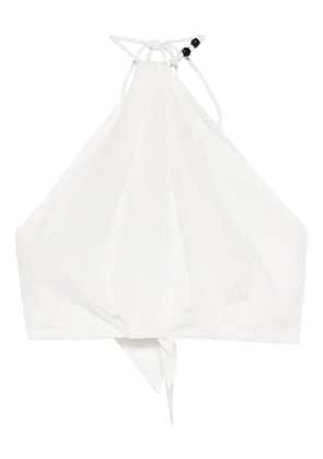 SIR. Azura halter-neck tie top - White