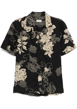 Moncler floral-print shirt - Black