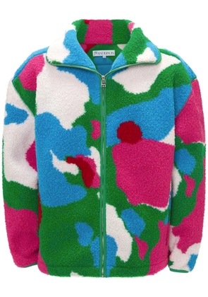 JW Anderson Graphic fleece jacket - Green