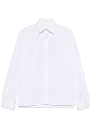 Saint Laurent Cassandre-embroidered shirt - White