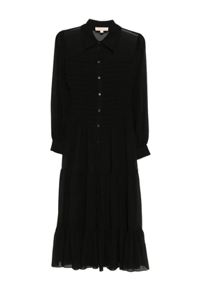 Michael Kors smocked shirt dress - Black