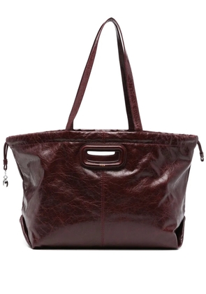 Maje leather tote bag - Red