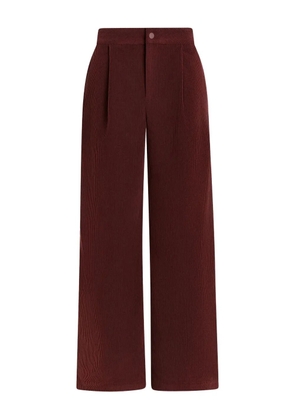 Varley pleated wide-leg trousers - Red