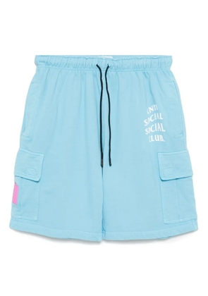 Anti Social Social Club Mind Games cargo shorts - Blue