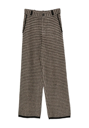 Guest In Residence houndstooth knit trousers - Black