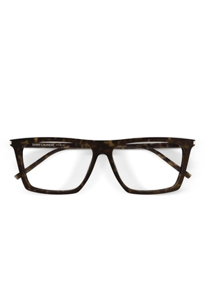 Saint Laurent Eyewear square-frame glasses - Brown