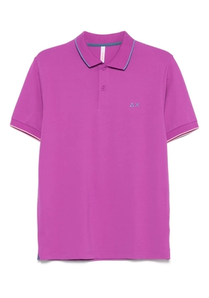 Sun68 contrast-trim polo shirt - Purple