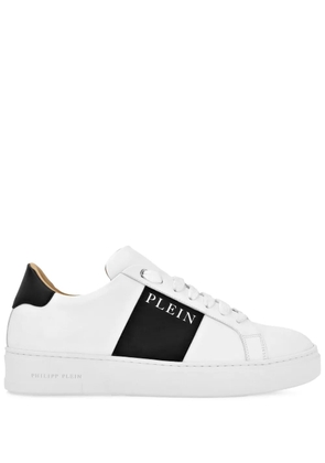 Philipp Plein Lo-Top Leather Sneakers - White