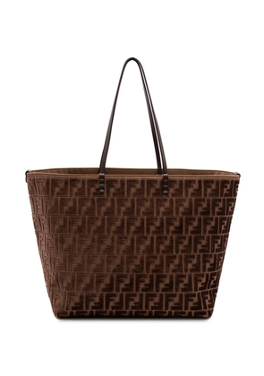 FENDI logo pattern tote bag - Brown