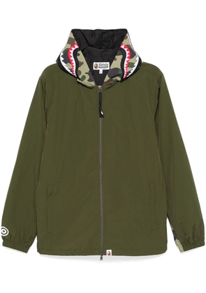 A BATHING APE® 1st camo shark hoodie jacket - Green