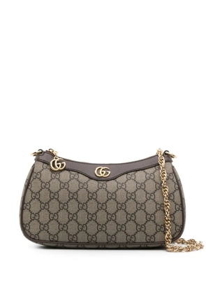 Gucci small Ophidia GG-Supreme chain shoulder bag - Brown