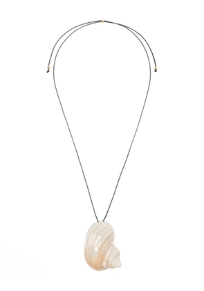 Heaven Mayhem shell-pendant necklace - Black
