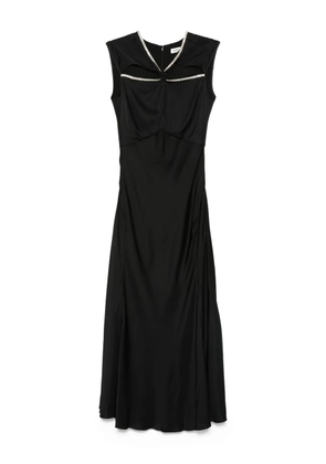 SANDRO rhinestone-embellished maxi dress - Black