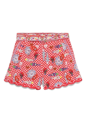 Camilla Faith Luck and Justice mini shorts - Red