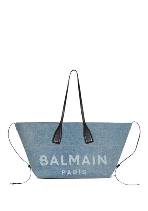 Balmain Track tote bag - Blue
