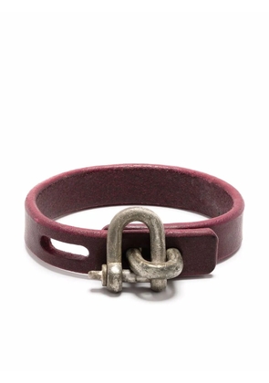 Parts of Four Restraint charm thin bracelet - Red